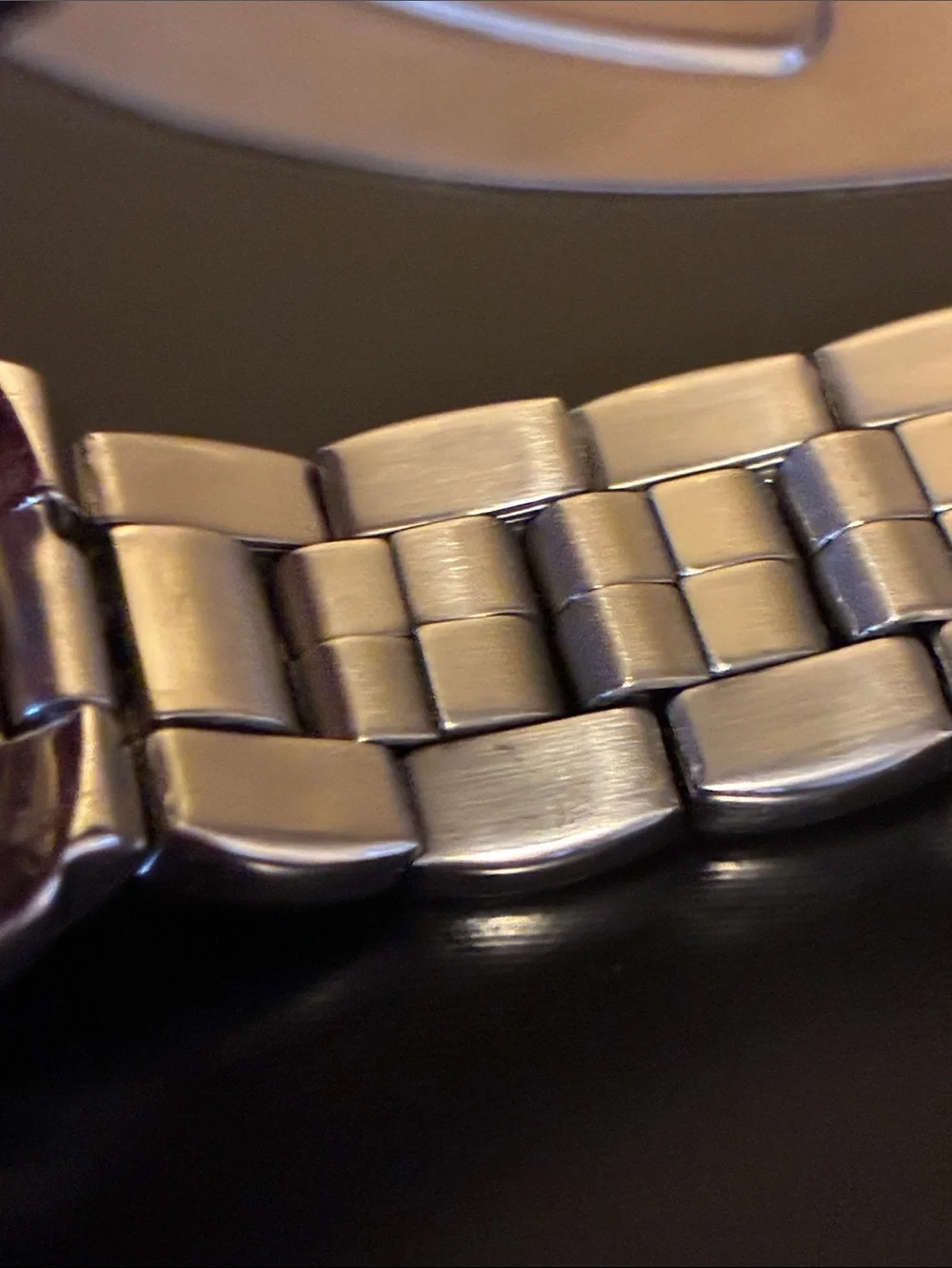 GUESS Silver Bracelet Watch with Pink Dial and Crystal Bezel-PARTS